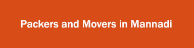 Packers and Movers in Mannadi