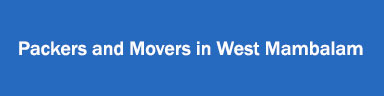 Packers and Movers in West Mambalam